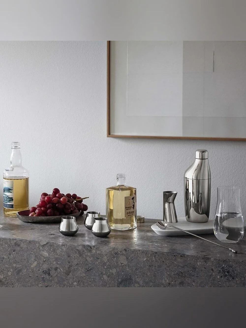 Georg JensenSky Cocktail Set - Shaker, Stirring Spoon and Jigger, 3 Piece